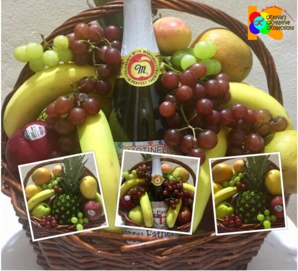 Personalized Cider Fruit Basket Fruit Basket